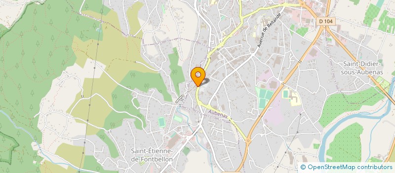 localisation de l'entreprise GARAGE SERRE à AUBENAS