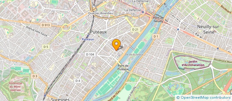 localisation de l'entreprise GARAGE SERVICES AUTOMOBILES à PUTEAUX