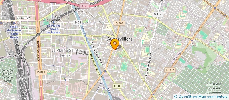 localisation de l'entreprise GARAGE SID  AUBERVILLIERS