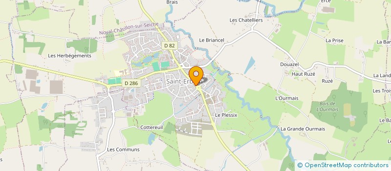 localisation de l'entreprise GARAGE SIMON  SAINT-ARMEL