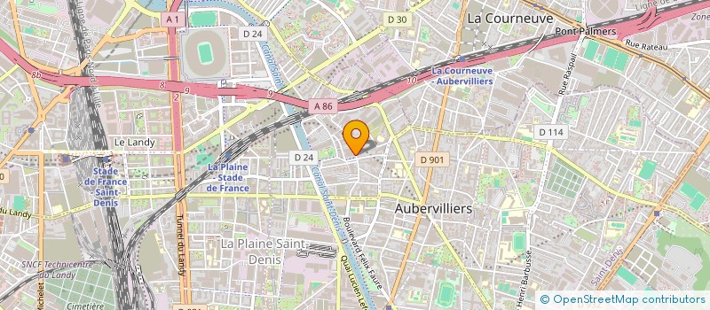 localisation de l'entreprise GARAGE SIVAULT  AUBERVILLIERS