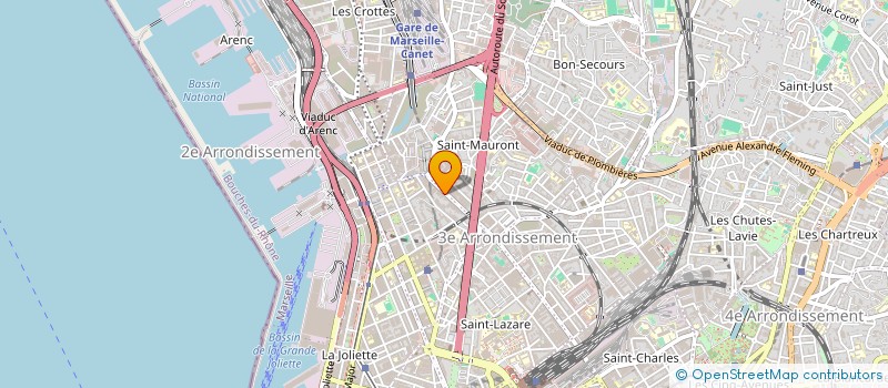 localisation de l'entreprise GARAGE SLIM AUTO  MARSEILLE