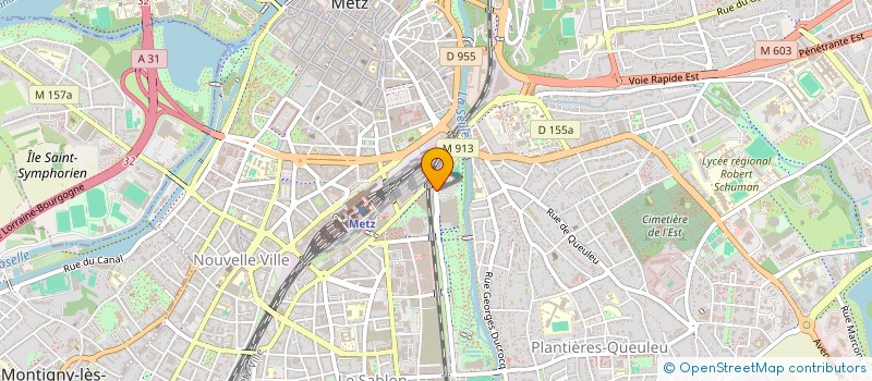 localisation de l'entreprise GARAGE SOGAREST à METZ