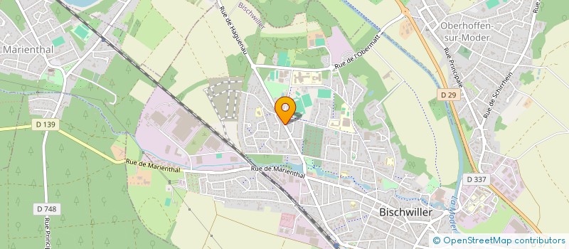 localisation de l'entreprise GARAGE SOHM  SCHIRRHEIN