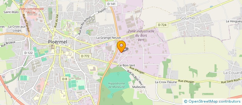 localisation de l'entreprise GARAGE SOLIDAIRE POUR TOUS  PLOERMEL