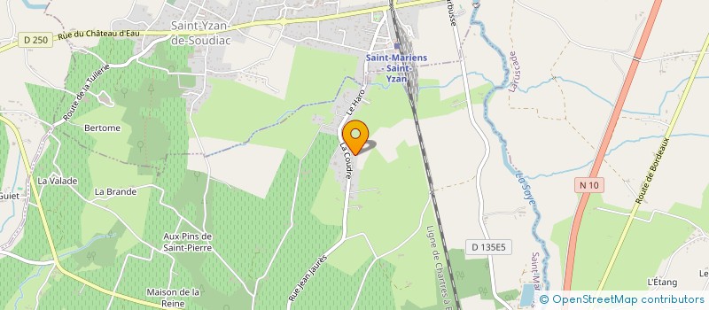 localisation de l'entreprise GARAGE SOS AUTO PONT DE COTET  SAINT-MARIENS