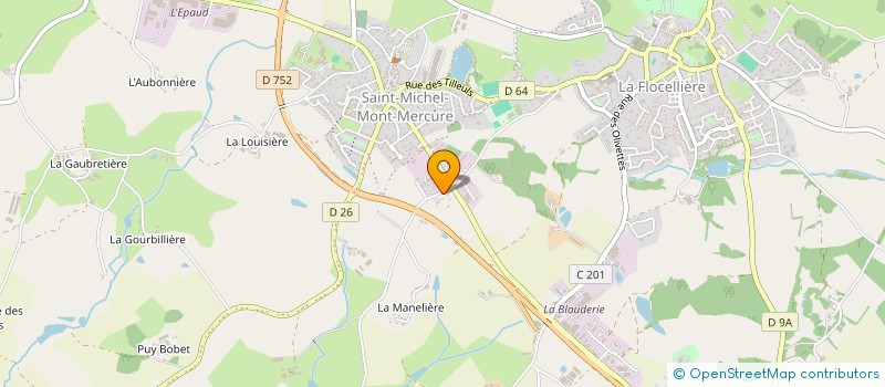 localisation de l'entreprise GARAGE SOULARD-FRUCHET  SEVREMONT