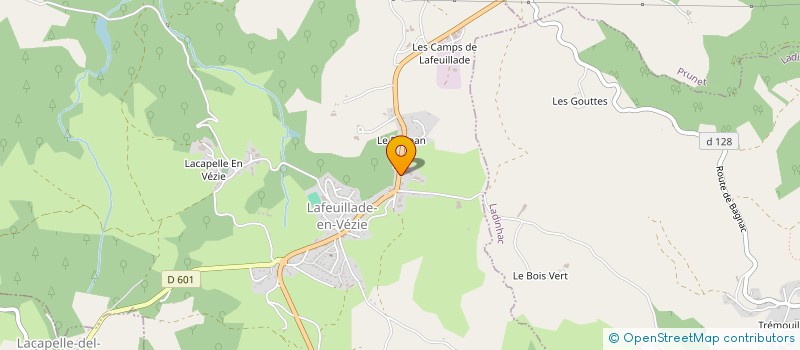 localisation de l'entreprise GARAGE SOULENQ à LAFEUILLADE-EN-VEZIE