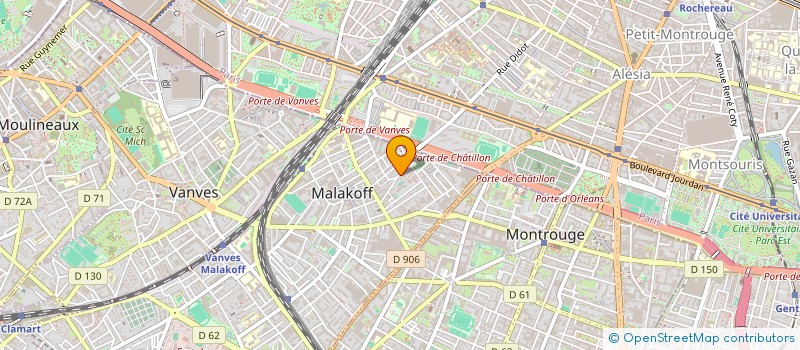 localisation de l'entreprise GARAGE SOYAGIL à MALAKOFF