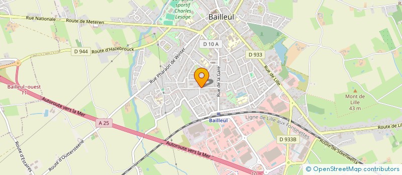 localisation de l'entreprise GARAGE ST AMAND à BAILLEUL