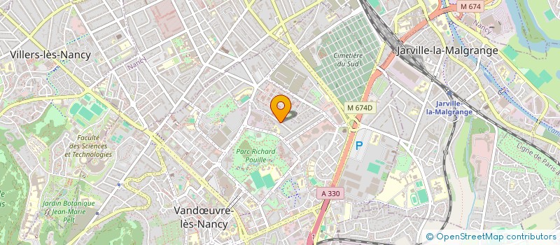 localisation de l'entreprise GARAGE STE BARBE  VANDUVRE-LES-NANCY