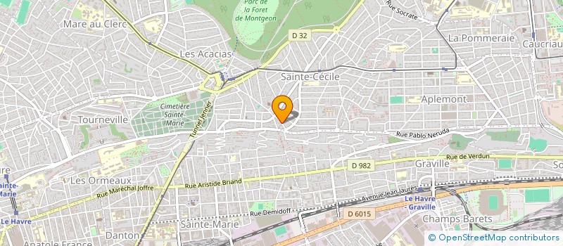 localisation de l'entreprise GARAGE STE CECILE à LE HAVRE