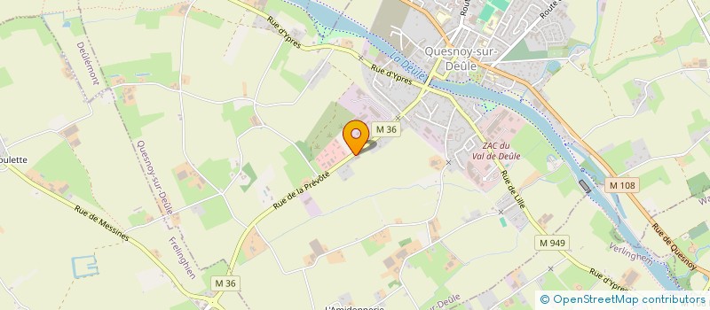 localisation de l'entreprise GARAGE STIENNE.TR à QUESNOY-SUR-DEULE