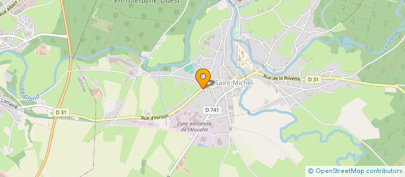 localisation de l'entreprise GARAGE SUIN à SAINT-MICHEL