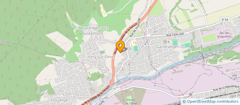 localisation de l'entreprise GARAGE TADDEI  VITRY-SUR-ORNE