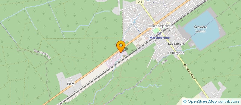 localisation de l'entreprise GARAGE TEIXEIRA  MARCHEPRIME