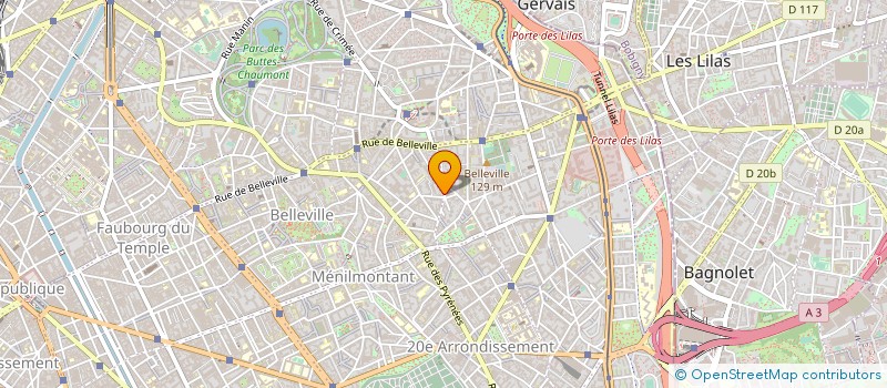 localisation de l'entreprise GARAGE THAMMA  PARIS