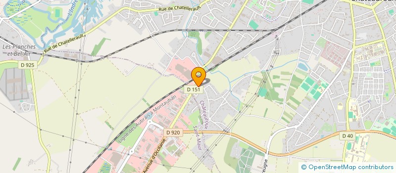 localisation de l'entreprise GARAGE THEURIER à CHATEAUROUX