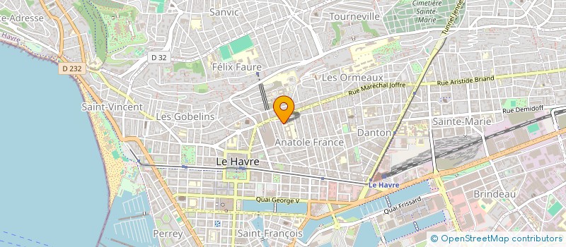 localisation de l'entreprise GARAGE THIERS à LE HAVRE