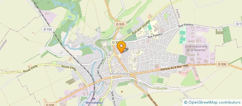 localisation de l'entreprise GARAGE THOMAS GOOSSENS à MONTDIDIER