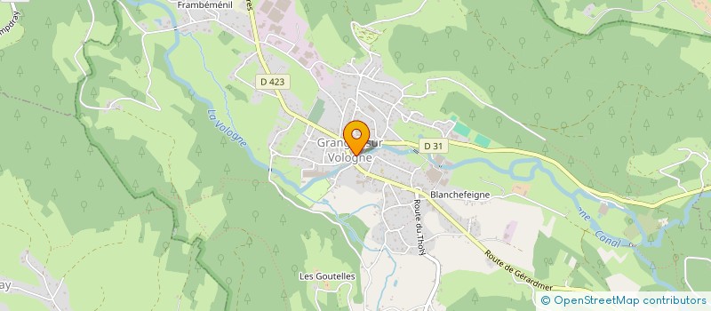 localisation de l'entreprise GARAGE THURIOT  GRANGES-AUMONTZEY