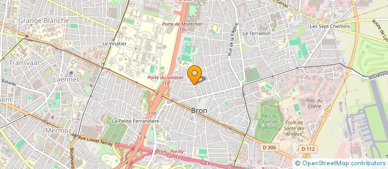 localisation de l'entreprise GARAGE TIMBAUD à BRON
