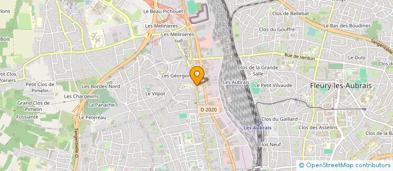 localisation de l'entreprise GARAGE TINCEAU EURL à FLEURY LES AUBRAIS