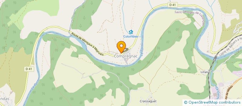 localisation de l'entreprise GARAGE TIQUET ET FILS ET TRAVAUX SUR CORDES à COMPREGNAC