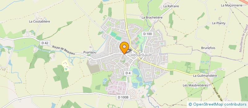 localisation de l'entreprise GARAGE TLR  VENANSAULT