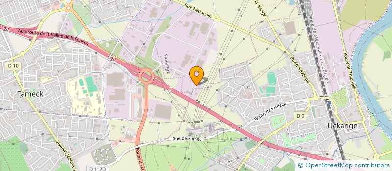 localisation de l'entreprise GARAGE TONON à FLORANGE