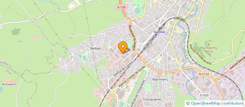 localisation de l'entreprise GARAGE TOURLAN ET FILS à AURILLAC