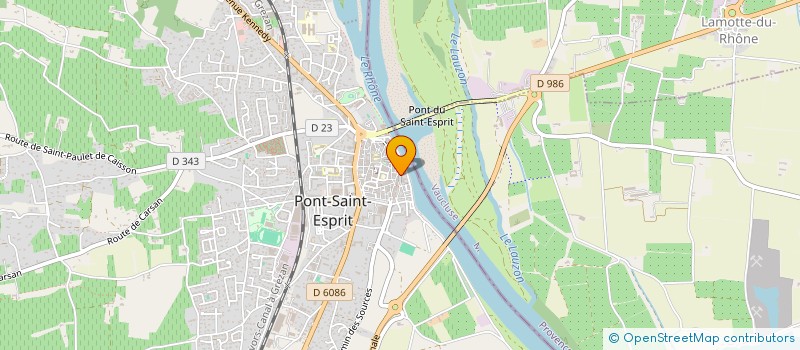 localisation de l'entreprise GARAGE TRAVIER à PONT-SAINT-ESPRIT