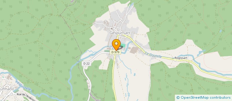 localisation de l'entreprise GARAGE TRENTESEAUX  GESPUNSART