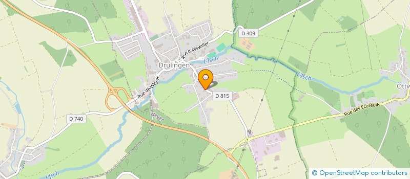 localisation de l'entreprise GARAGE TRITZ GILBERT  DRULINGEN