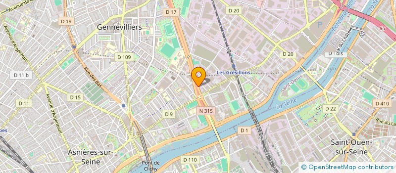 localisation de l'entreprise GARAGE TROIS G à GENNEVILLIERS