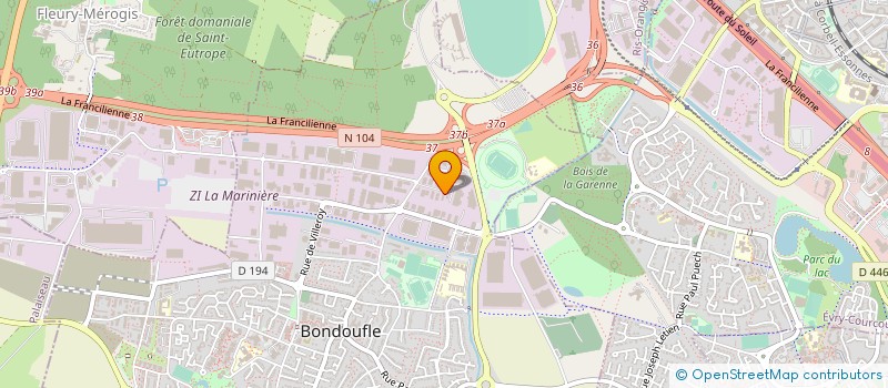 localisation de l'entreprise GARAGE TSA à BONDOUFLE