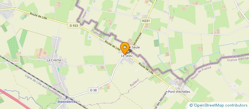 localisation de l'entreprise GARAGE TURCK à BAILLEUL