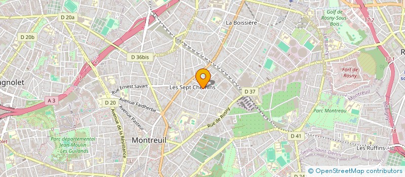 localisation de l'entreprise GARAGE UNION à MONTREUIL
