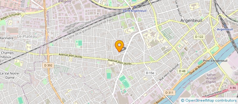 localisation de l'entreprise GARAGE V.G.A. ET SERVICES MULTIPLES  ARGENTEUIL