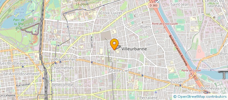 localisation de l'entreprise GARAGE VAILLANT  VILLEURBANNE