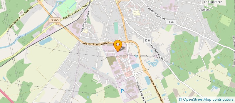 localisation de l'entreprise GARAGE VAL ET FORET à ROMORANTIN-LANTHENAY