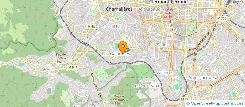 localisation de l'entreprise GARAGE VALLEIX à CHAMALIERES