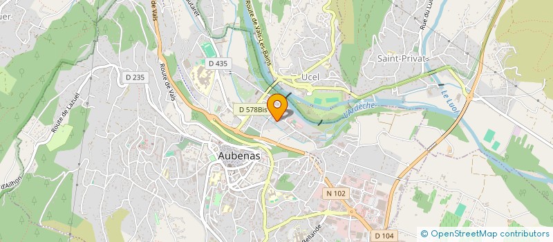 localisation de l'entreprise GARAGE VALLIER à AUBENAS