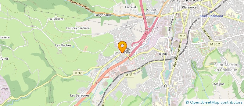 localisation de l'entreprise GARAGE VARIZELLE  SAINT-CHAMOND