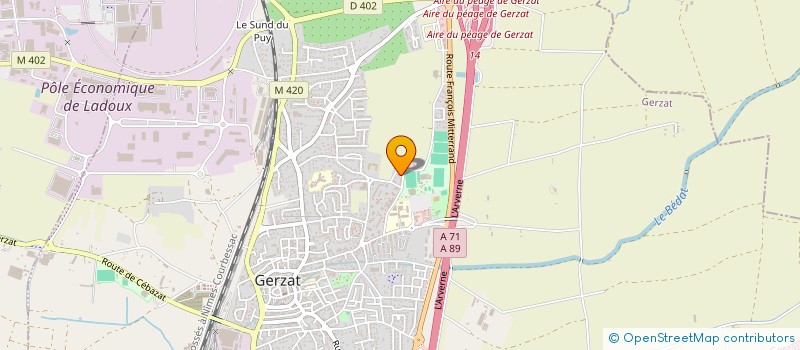 localisation de l'entreprise GARAGE VASOVIC  GERZAT