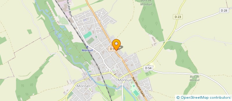 localisation de l'entreprise GARAGE VASSEUR GREGORY à MOREUIL