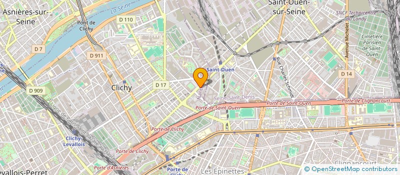 localisation de l'entreprise GARAGE VASSOU à CLICHY