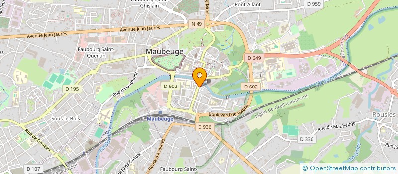 localisation de l'entreprise GARAGE VAUBAN  MAUBEUGE