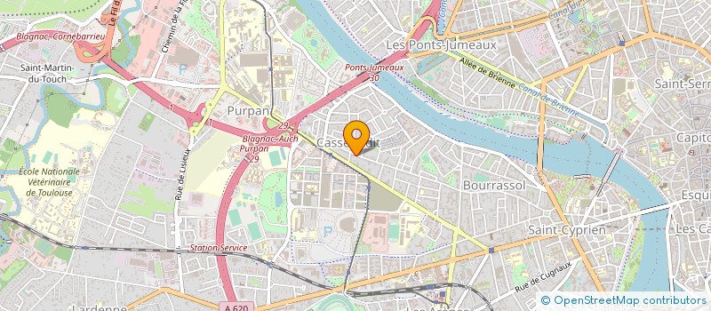 localisation de l'entreprise GARAGE VAUTOUR à TOULOUSE