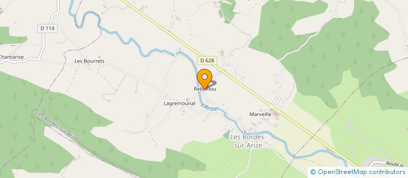localisation de l'entreprise GARAGE VERGE à LES BORDES-SUR-ARIZE